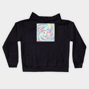 Twirl Of Pastel Colors Kids Hoodie